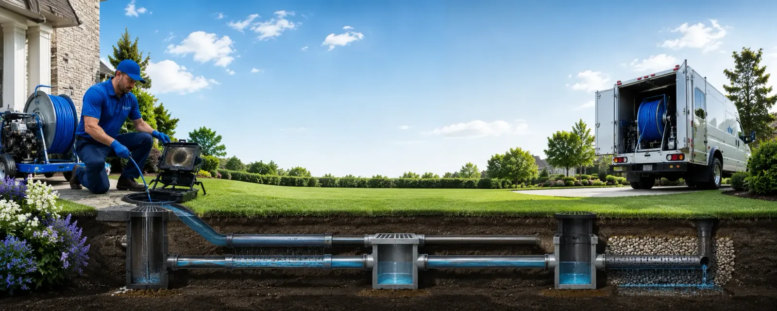 Outdoor drain cleaning information for Annada, MO